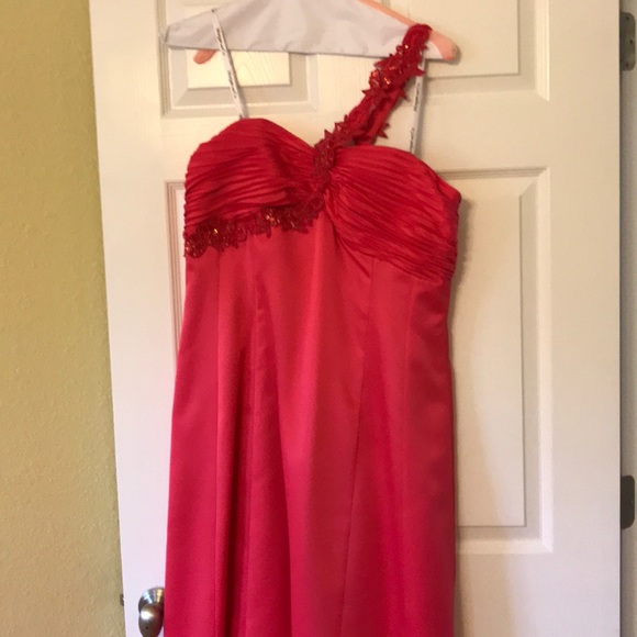 Beautiful Pink Morgan and Co. Gown. - Picture 2 of 5